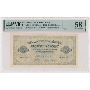 500,000 mark 1923 - AN - 7 figures - PMG 58 - RARE