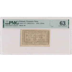 4 złote 1794 (1)(H) - PMG 63