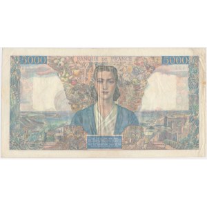 Frankreich, 5.000 Francs 1945