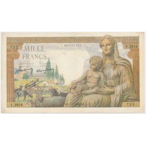 Frankreich, 1.000 Francs 1943
