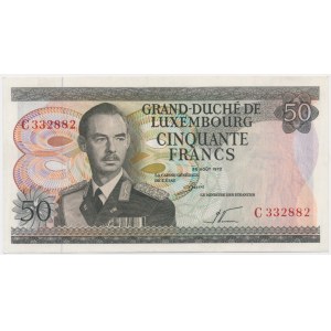Luksemburg, 50 franków 1972