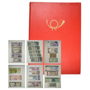 Group of mix of banknotes in binder (c. 125 pcs.)