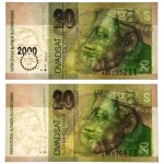 Slovakia, 20 Korun 1993-2000 (2 pcs.) - two variations