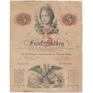 Austria, 5 guldenów 1859