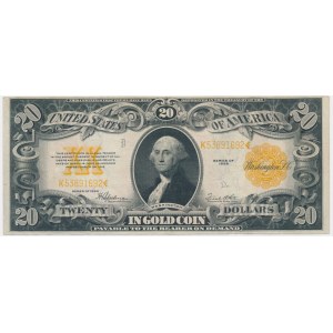 USA, Gold Certificates, 20 dolarów 1922 - Speelman & White -