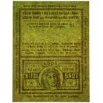 Lodz, bread food card 1917 - 51 - disposable -.