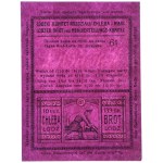 Łódź, kartka żywnościowa na chleb 1917 - 61 - jednorazowa -