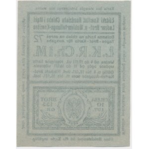Lodz, bread food card 1919 - 72 - disposable -.