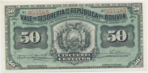 Bolivia, 50 Centavos 1902