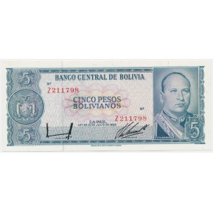 Boliwia, 5 peso 1962