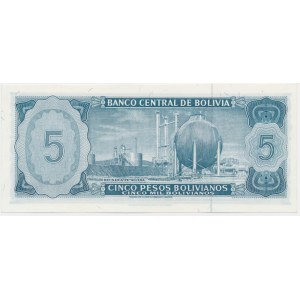 Bolivien, 5 Peso 1962