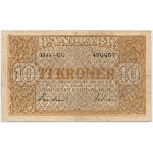 Denmark, 10 Kroner 1944