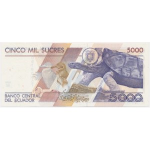 Ecuador, 5.000 Sucres 1987