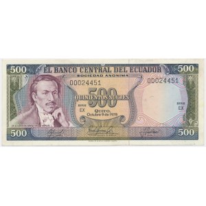 Ecuador, 500 Sucres 1978