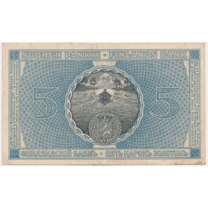 Finland, 5 Markkaa 1909 (1918)