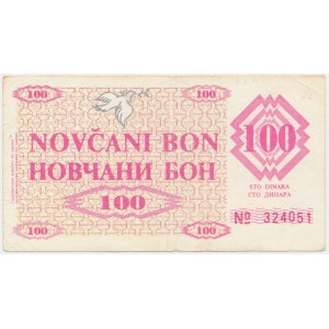 Bośnia i Hercegowina, 100 dinarów 1992