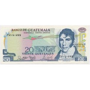 Gwatemala, 20 quetzales 1988