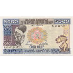 Guinea, 5.000 Franken 1960