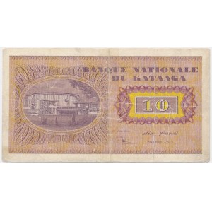 Katanga, 10 Francs 1960