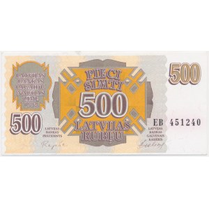 Łotwa, 500 rubli 1992