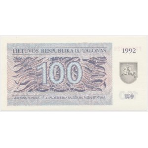 Lithuania, 100 Talonas 1992