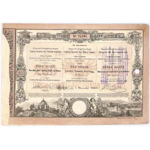 Lvov-Chernitz-Jassy Railway Society, 200 Rhine zlotys 1868, Issue II