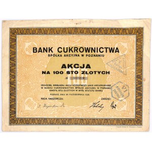 Bank Cukrownictwa S.A., 100 Zloty 1928