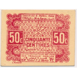 Morocco, 50 Francs 1944