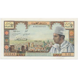 Morocco, 5 Francs 1968
