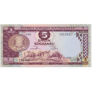 Somalia, 5 Shillings 1975