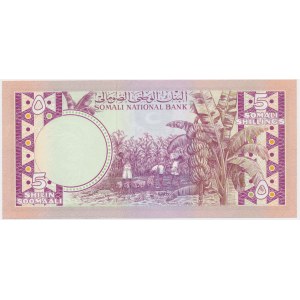 Somalia, 5 Shillings 1975