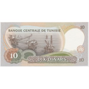 Tunezja, 10 dinarów 1986
