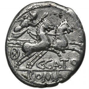 Republika Rzymska, C. Porcius Cato, Denar