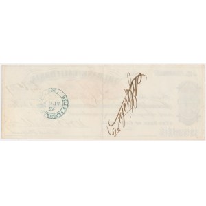 California, The Bank of California, check for 20 Dollars 1887