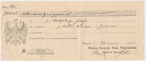 Polska Krajowa Kasa Pożyczkowa, czek na 14.500 marek 1920