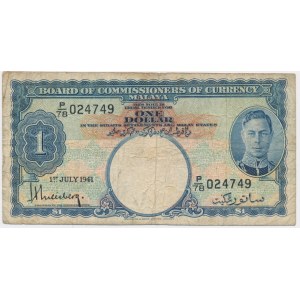 Malaje, 1 dolar 1941