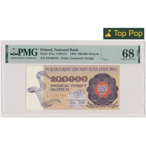 200.000 złotych 1989 - E - PMG 68 EPQ