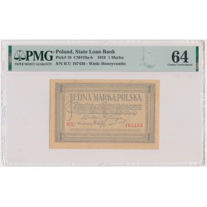 1 marka 1919 - ICU - PMG 64