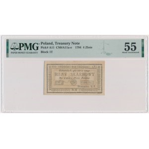 4 gold 1794 (1)(T) - PMG 55