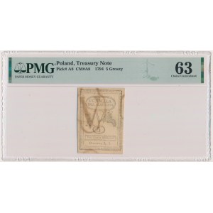 5 groszy 1794 - PMG 63