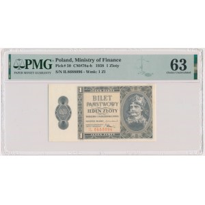 1 złoty 1938 - IL - PMG 63