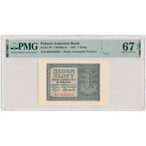 1 złoty 1941 - BB - PMG 67 EPQ