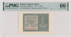 1 złoty 1941 - AF - PMG 66 EPQ
