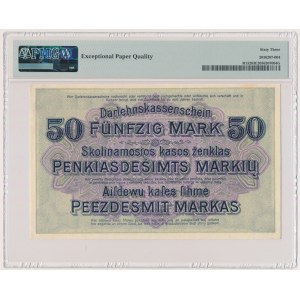 Kowno, 50 Mark 1918 - G - PMG 63 EPQ