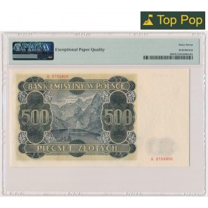 500 Zloty 1940 - A - PMG 67 EPQ