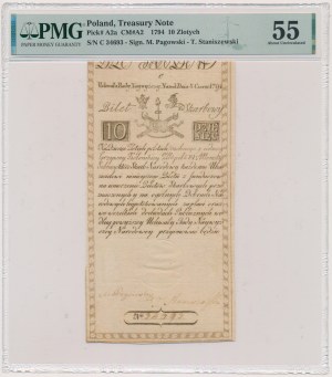 10 złotych 1794 - C - PMG 55