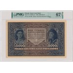 5.000 Mark 1920 - III Serie A - PMG 67 EPQ