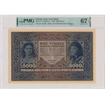5,000 marks 1920 - III Series A - PMG 67 EPQ