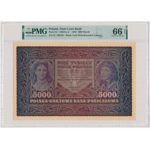 5.000 marek 1920 - II Serja C - PMG 66 EPQ