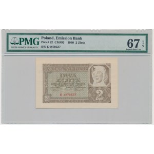 2 Gold 1940 - D - PMG 67 EPQ